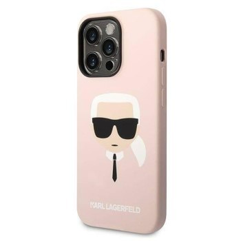 KARL LAGERFELD KLHMP14XSLKHLP IPHONE 14 PRO MAX 6,7" HARDCASE JASNORÓŻOWY/LIGHT PINK SILICONE KARL`S HEAD MAGSAFE KARL LAGERFELD KLHMP14XSLKHLP IPHONE 14 PRO MAX 6,7" HARDCASE JASNORÓŻOWY/LIGHT PINK SILICONE KARL`S HEAD MAGSAFE