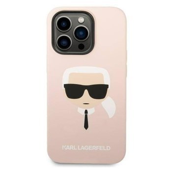 KARL LAGERFELD KLHMP14XSLKHLP IPHONE 14 PRO MAX 6,7" HARDCASE JASNORÓŻOWY/LIGHT PINK SILICONE KARL`S HEAD MAGSAFE KARL LAGERFELD KLHMP14XSLKHLP IPHONE 14 PRO MAX 6,7" HARDCASE JASNORÓŻOWY/LIGHT PINK SILICONE KARL`S HEAD MAGSAFE