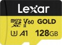 Lexar 128GB microSDXC Professional GOLD UHS-II A1 C10 U3 V60
