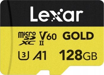 Lexar 128GB microSDXC Professional GOLD UHS-II A1 C10 U3 V60 Lexar 128GB microSDXC Professional GOLD UHS-II A1 C10 U3 V60