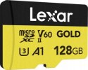 Lexar 128GB microSDXC Professional GOLD UHS-II A1 C10 U3 V60