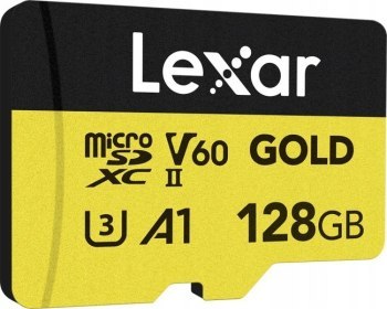 Lexar 128GB microSDXC Professional GOLD UHS-II A1 C10 U3 V60 Lexar 128GB microSDXC Professional GOLD UHS-II A1 C10 U3 V60