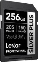 Lexar SDXC 256GB Professional SILVER Plus UHS-I U3 A2 4K V30
