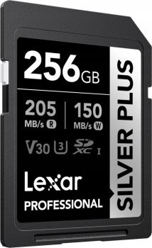 Lexar SDXC 256GB Professional SILVER Plus UHS-I U3 A2 4K V30 Lexar SDXC 256GB Professional SILVER Plus UHS-I U3 A2 4K V30