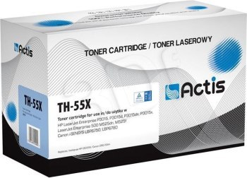 Toner ACTIS TH-55X (zamiennik HP 55X CE255X Canon CRG-724H; Standard; 12500 stron; czarny) Toner ACTIS TH-55X (zamiennik HP 55X CE255X Canon CRG-724H; Standard; 12500 stron; czarny)