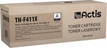 Toner Actis TH-F411X (zamiennik HP 410X CF411X; Standard; 5000 stron; niebieski) Toner Actis TH-F411X (zamiennik HP 410X CF411X; Standard; 5000 stron; niebieski)