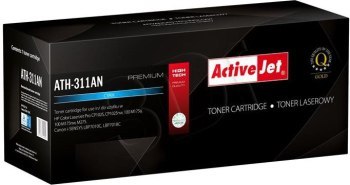 Toner Activejet ATH-311AN (zamiennik Canon HP 126A CRG-729C CE311A; Premium; 1000 stron; niebieski) Toner Activejet ATH-311AN (zamiennik Canon HP 126A CRG-729C CE311A; Premium; 1000 stron; niebieski)