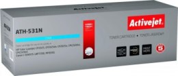 Toner Activejet ATH-531N (zamiennik HP 304A CC531A Canon CRG-718C; Supreme; 3200 stron; niebieski)