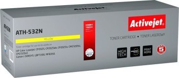 Toner Activejet ATH-532N (zamiennik HP 304A CC532A Canon CRG-718Y; Supreme; 3200 stron; żółty) Toner Activejet ATH-532N (zamiennik HP 304A CC532A Canon CRG-718Y; Supreme; 3200 stron; żółty)