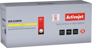 Toner Activejet ATK-5230YN (zamiennik Kyocera TK-5230Y; Supreme; 2200 stron; żółty) Toner Activejet ATK-5230YN (zamiennik Kyocera TK-5230Y; Supreme; 2200 stron; żółty)