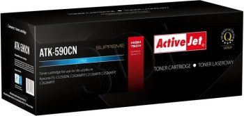 Toner Activejet ATK-590CN (zamiennik Kyocera TK-590C; Supreme; 5000 stron; niebieski) Toner Activejet ATK-590CN (zamiennik Kyocera TK-590C; Supreme; 5000 stron; niebieski)