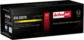 Toner Activejet ATK-590YN (zamiennik Kyocera TK-590Y; Supreme; 5000 stron; żółty) Toner Activejet ATK-590YN (zamiennik Kyocera TK-590Y; Supreme; 5000 stron; żółty)