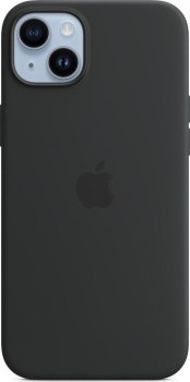 Apple iPhone 14 Plus Silicone Case with MagSafe midnight