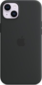 Apple iPhone 14 Plus Silicone Case with MagSafe midnight Apple iPhone 14 Plus Silicone Case with MagSafe midnight
