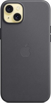 Apple iPhone 15 Plus FineWoven Case with MagSafe black Apple iPhone 15 Plus FineWoven Case with MagSafe black