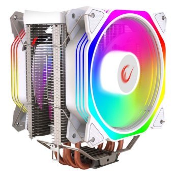 Rampage Octagon C60 Chłodzenie procesora LGA 1700/AM5 1800RPM 2 wentylatory 120mm ARGB biały Rampage Octagon C60 Chłodzenie procesora LGA 1700/AM5 1800RPM 2 wentylatory 120mm ARGB biały