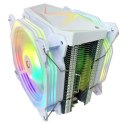 Rampage Octagon C60 Chłodzenie procesora LGA 1700/AM5 1800RPM 2 wentylatory 120mm ARGB biały