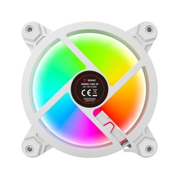 SAVIO ZESTAW 4 WENTYLATORÓW ARGB 120 MM WRAZ Z KONTROLEREM ORAZ PILOTEM FAN-01 WHITE SAVIO ZESTAW 4 WENTYLATORÓW ARGB 120 MM WRAZ Z KONTROLEREM ORAZ PILOTEM FAN-01 WHITE