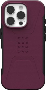 UAG Civilian Magsafe iPhone 16 Pro bordowy UAG Civilian Magsafe iPhone 16 Pro bordowy