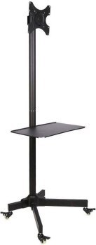 Uchwyt - Techly 100723 Mobilny stojak do telewizora LED/LCD, 19-37'', 20kg, z półką Techly