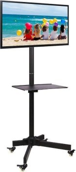 Uchwyt - Techly 100723 Mobilny stojak do telewizora LED/LCD, 19-37'', 20kg, z półką Techly
