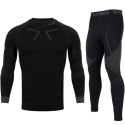 Bielizna termoaktywna Alpinus Tactical Base Layer Set czarno-szara M GT43276