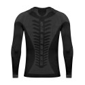 Bielizna termoaktywna Alpinus Tactical Base Layer Set czarno-szara M GT43276