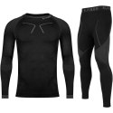 Bielizna termoaktywna Alpinus Tactical Base Layer Set czarno-szara M GT43276