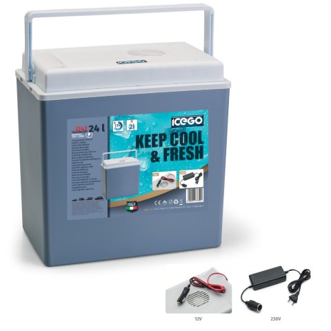 Lodówka samochodowa elektryczna 24L KAMAI ICEGO, zasilanie 12-230V, niebieska Lodówka samochodowa elektryczna 24L KAMAI ICEGO, zasilanie 12-230V, niebieska