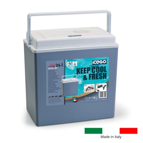 Lodówka samochodowa elektryczna 24L KAMAI ICEGO, zasilanie 12-230V, niebieska Lodówka samochodowa elektryczna 24L KAMAI ICEGO, zasilanie 12-230V, niebieska