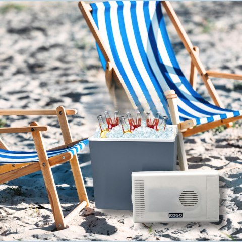 Lodówka samochodowa elektryczna 24L KAMAI ICEGO, zasilanie 12-230V, niebieska Lodówka samochodowa elektryczna 24L KAMAI ICEGO, zasilanie 12-230V, niebieska