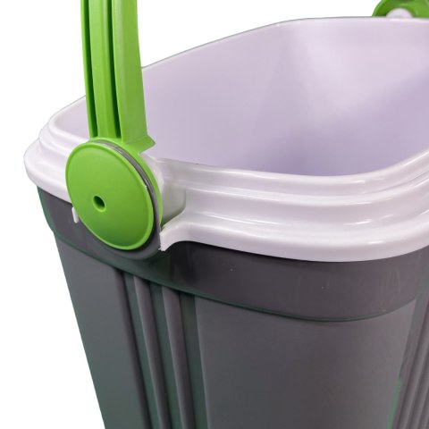 Lodówka turystyczna 32L KAMAI ICEBERG na wkłady mrożące, ciemno-szara z zieloną rączką Lodówka turystyczna 32L KAMAI ICEBERG na wkłady mrożące, ciemno-szara z zieloną rączką