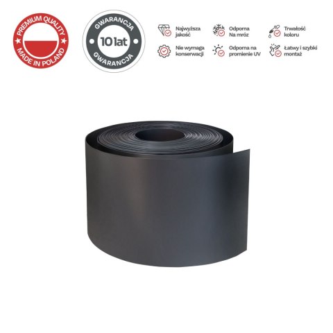 Taśma ogrodzeniowa ROLKA 26mb BASIC 19cm PROTECTO™ GRAFIT Taśma ogrodzeniowa ROLKA 26mb BASIC 19cm PROTECTO™ GRAFIT
