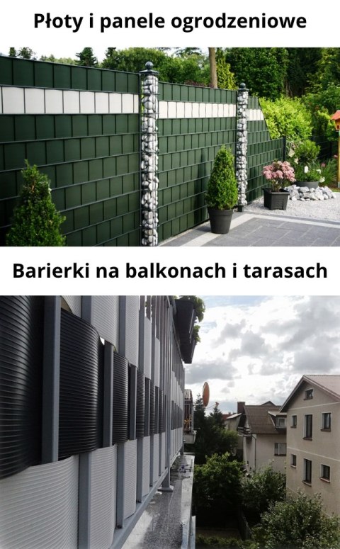 Taśma ogrodzeniowa ROLKA 26mb BASIC 19cm PROTECTO™ SZARA Taśma ogrodzeniowa ROLKA 26mb BASIC 19cm PROTECTO™ SZARA
