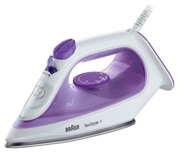 Żelazko - Braun TexStyle 1 SI 1080.VI biało-fioletowy Żelazko - Braun TexStyle 1 SI 1080.VI biało-fioletowy