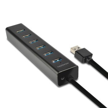 Hub aktywny Axagon HUE-SA7BP USB-A 3.0 do 7x USB-A 3.0 czarny Hub aktywny Axagon HUE-SA7BP USB-A 3.0 do 7x USB-A 3.0 czarny