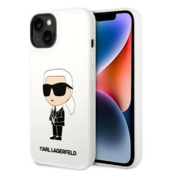 KARL LAGERFELD KLHCP14MSNIKBCH IPHONE 14 PLUS / 15 PLUS 6,7" HARDCASE BIAŁY/WHITE SILICONE IKONIK KARL LAGERFELD KLHCP14MSNIKBCH IPHONE 14 PLUS / 15 PLUS 6,7" HARDCASE BIAŁY/WHITE SILICONE IKONIK