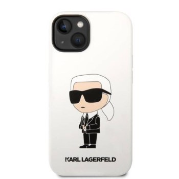 KARL LAGERFELD KLHCP14MSNIKBCH IPHONE 14 PLUS / 15 PLUS 6,7" HARDCASE BIAŁY/WHITE SILICONE IKONIK KARL LAGERFELD KLHCP14MSNIKBCH IPHONE 14 PLUS / 15 PLUS 6,7" HARDCASE BIAŁY/WHITE SILICONE IKONIK