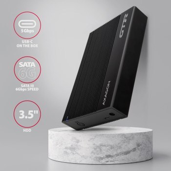 Obudowa zewnętrzna Axagon do dysków HDD 3,5 cala SATA 3.1 (6Gbit/s) / USB3.2 Gen1 Obudowa zewnętrzna Axagon do dysków HDD 3,5 cala SATA 3.1 (6Gbit/s) / USB3.2 Gen1