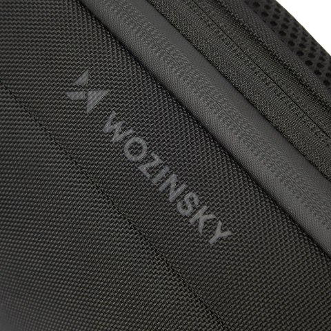 Plecak miejski Premium na jedno ramię antykradzieżowy z organizerem i USB - czarny Plecak miejski Premium na jedno ramię antykradzieżowy z organizerem i USB - czarny