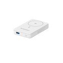 Powerbank magnetyczny Qi2 10000mAh z podstawką USB-A USB-C 22.5W PD - biały