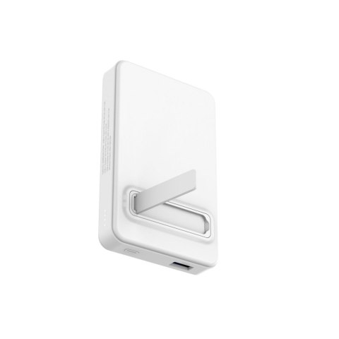 Powerbank magnetyczny Qi2 10000mAh z podstawką USB-A USB-C 22.5W PD - biały Powerbank magnetyczny Qi2 10000mAh z podstawką USB-A USB-C 22.5W PD - biały