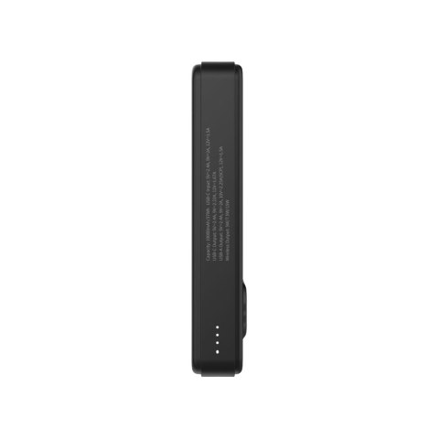Powerbank magnetyczny Qi2 10000mAh z podstawką USB-A USB-C 22.5W PD - czarny Powerbank magnetyczny Qi2 10000mAh z podstawką USB-A USB-C 22.5W PD - czarny
