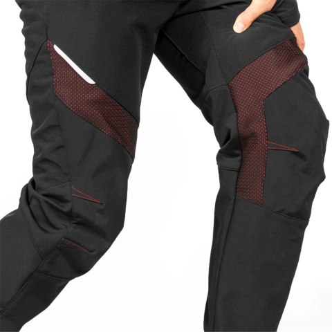 Spodnie rowerowe termiczne ochrona przed wodą i wiatrem rozmiar 2XL czarne Spodnie rowerowe termiczne ochrona przed wodą i wiatrem rozmiar 2XL czarne