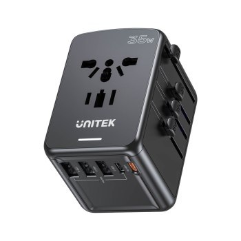 Unitek Ładowarka podróżna EU/US/UK/AUS PD 35 W Unitek Ładowarka podróżna EU/US/UK/AUS PD 35 W