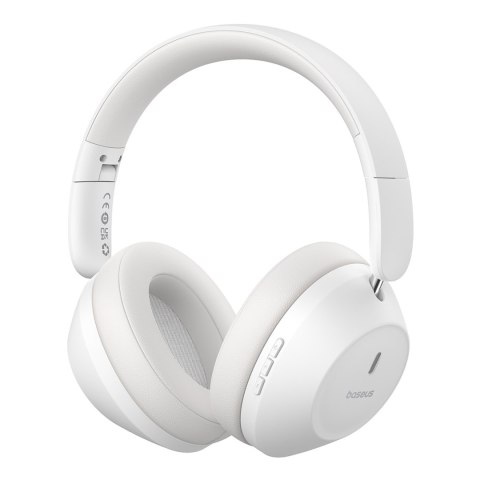 Słuchawki bezprzewodowe nauszne Bass 30 Max Bluetooth 5.3 - białe Słuchawki bezprzewodowe nauszne Bass 30 Max Bluetooth 5.3 - białe