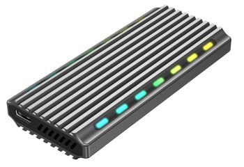 GEMBIRD OBUDOWA USB 3.1 NA DYSK M.2 NVME RGB ALUMINIOWA GEMBIRD OBUDOWA USB 3.1 NA DYSK M.2 NVME RGB ALUMINIOWA