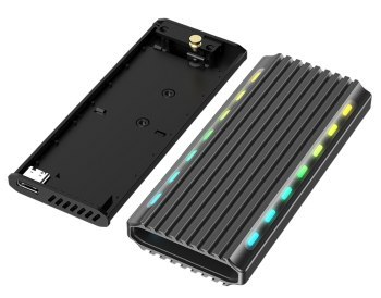GEMBIRD OBUDOWA USB 3.1 NA DYSK M.2 NVME RGB ALUMINIOWA GEMBIRD OBUDOWA USB 3.1 NA DYSK M.2 NVME RGB ALUMINIOWA