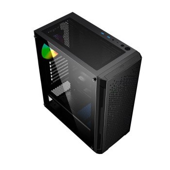 GEMBIRD OBUDOWA FORNAX 400X MIDI-TOWER (2X USB 3.0 1X USB 2.0 HD AUDIO SZKLANY PANEL BOCZNY PODŚWIETLENIE ARGB) CZARNA GEMBIRD OBUDOWA FORNAX 400X MIDI-TOWER (2X USB 3.0 1X USB 2.0 HD AUDIO SZKLANY PANEL BOCZNY PODŚWIETLENIE ARGB) CZARNA