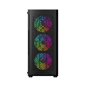 GEMBIRD OBUDOWA FORNAX 400X MIDI-TOWER (2X USB 3.0 1X USB 2.0 HD AUDIO SZKLANY PANEL BOCZNY PODŚWIETLENIE ARGB) CZARNA GEMBIRD OBUDOWA FORNAX 400X MIDI-TOWER (2X USB 3.0 1X USB 2.0 HD AUDIO SZKLANY PANEL BOCZNY PODŚWIETLENIE ARGB) CZARNA
